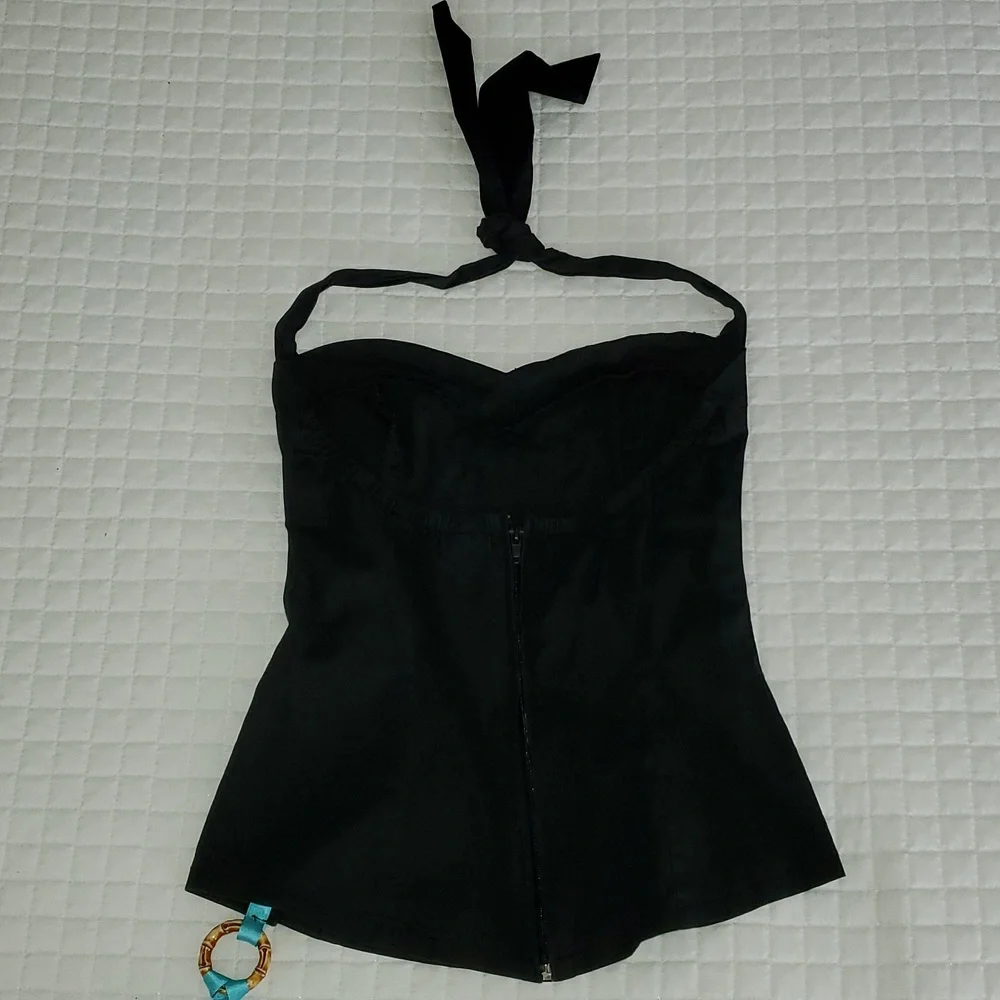 Lucky 13 Vintage Pinup Bombshell Tiki Halter - Picture 3 of 5